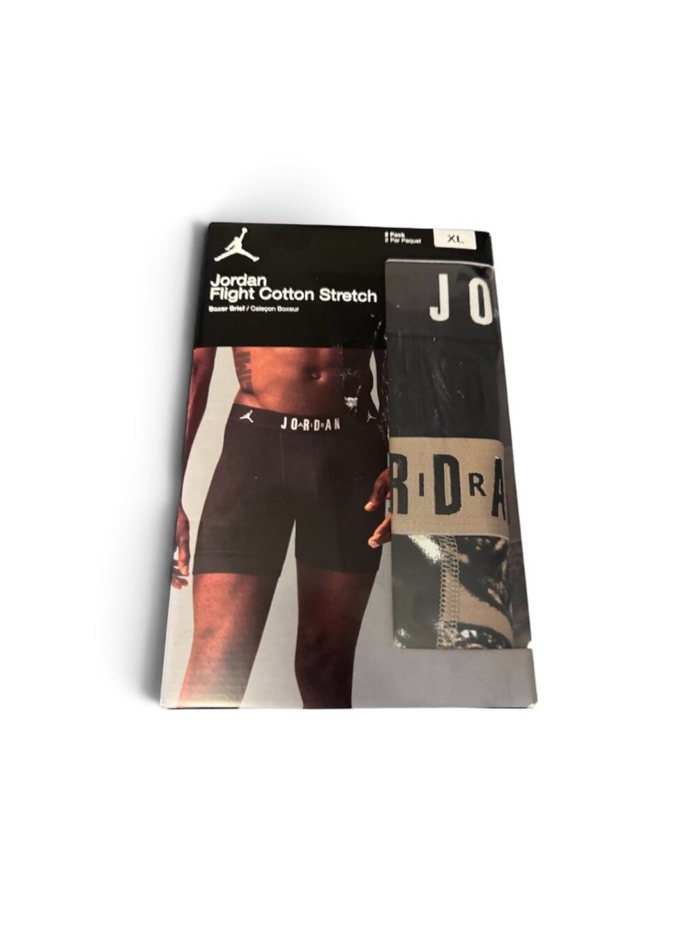 Nike Jordan Flight Cotton Stretch Boxer Briefs 3 Pack Men’s XL Black NWT
